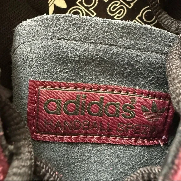 ADIDAS Handball Spezial Shoes Maroon / Core Black / Crystal White Size 9 NWB - Picture 11 of 15